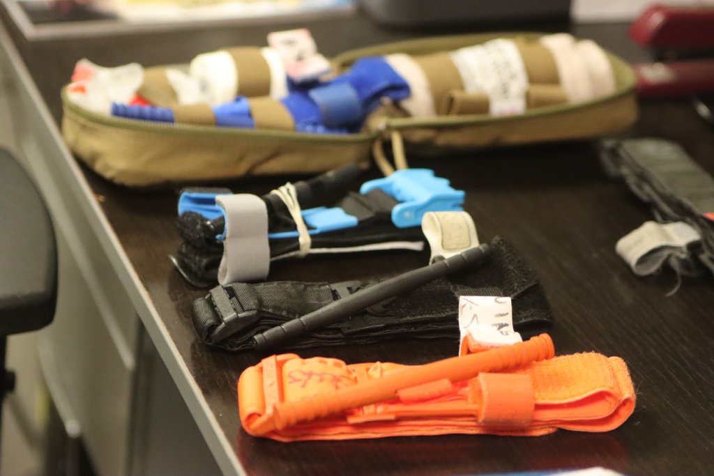 TECC training equipment and tourniquets