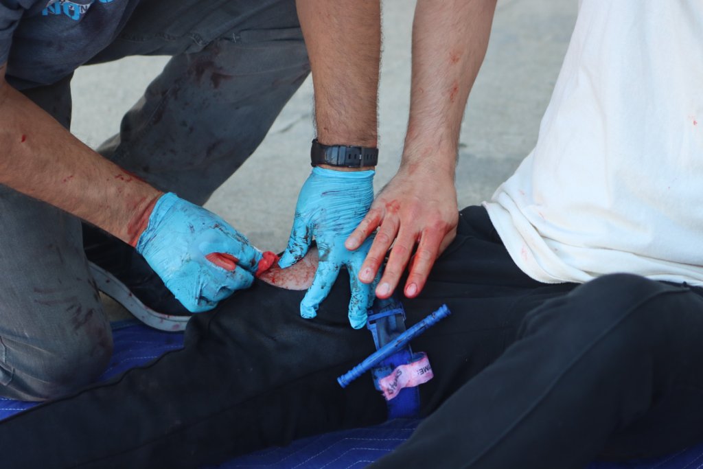 Tactical emergency casualty care wound treatment