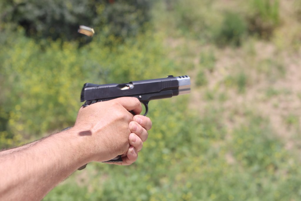 Live fire training with brass ejection