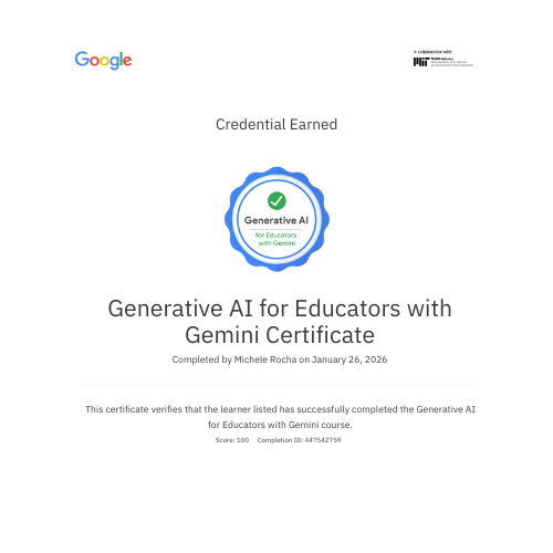 Google Generative AI for Educators Certificate
