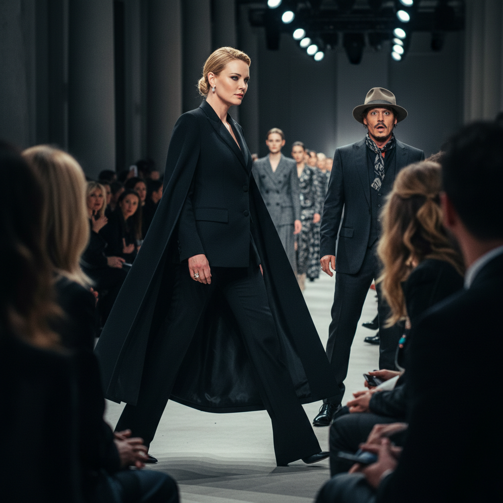 Charlize Theron Snubs Johnny Depp at Paris Fashion Week 2023