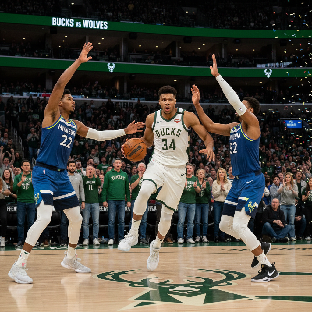Giannis Antetokounmpo Dominates in Bucks 139-106 Win vs Timberwolves