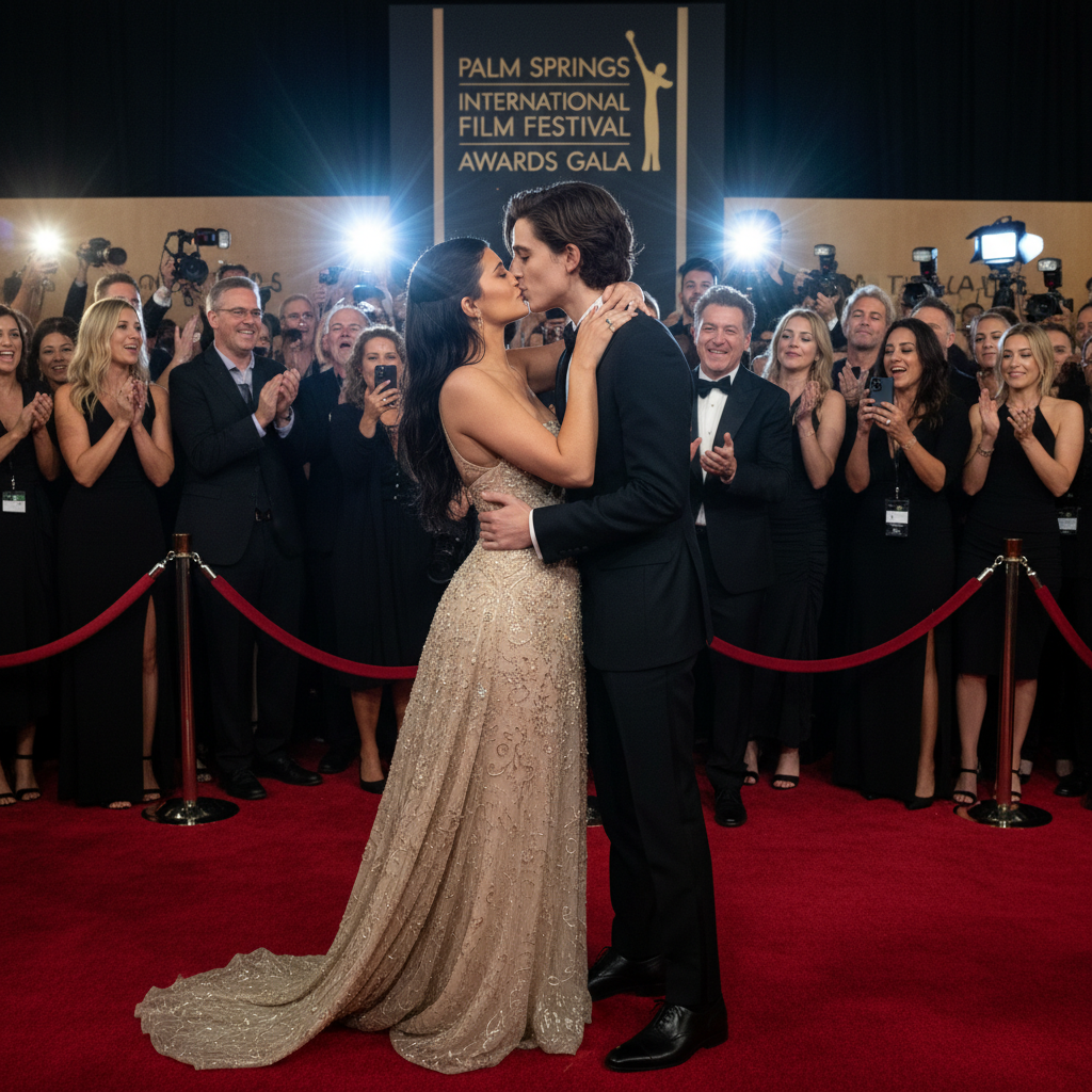 Kylie Jenner & Timothée Chalamet: Flirty PDA at Palm Springs Festival