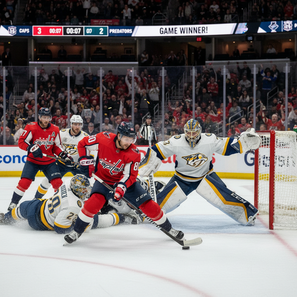 Capitals Beat Predators 4-2: Dubois and Chychrun Make Impact