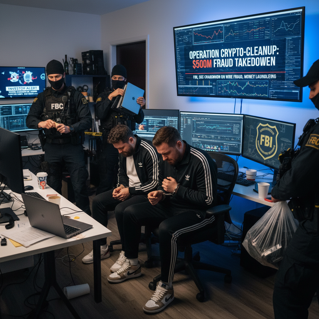Breaking Crime News: Federal Agents Arrest Suspected Cybercriminals in Massive Cryptocurrency Fraud Scheme