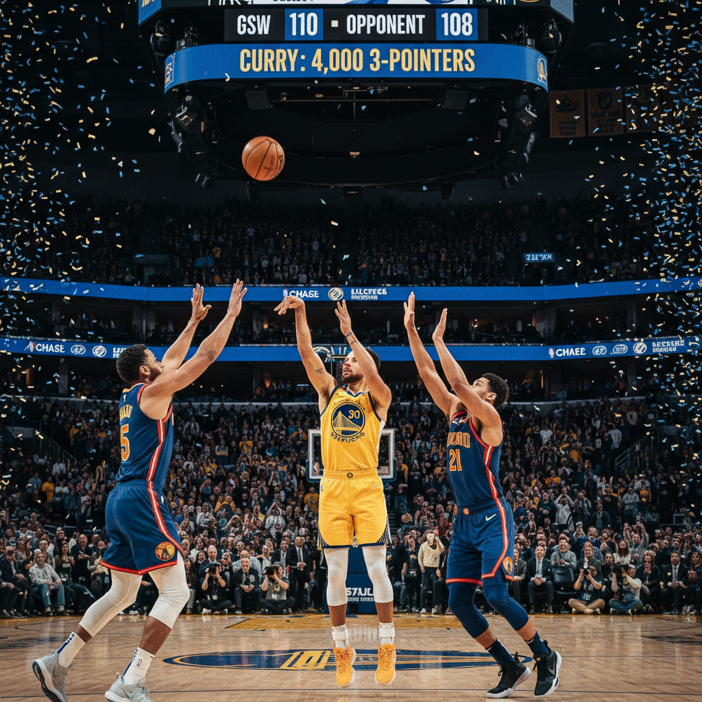 Stephen Curry Hits 4000 Three-Pointers: A Milestone in NBA History