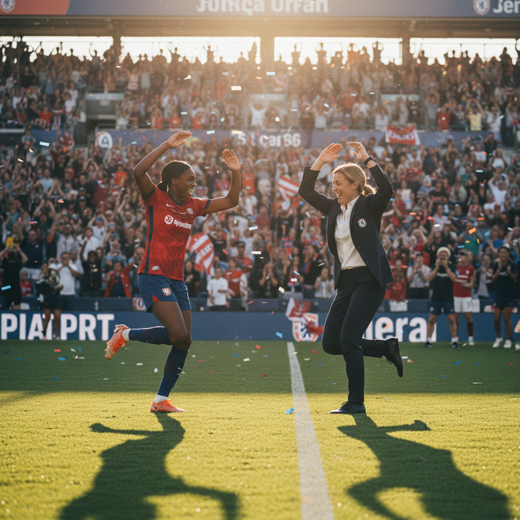 Trinity Rodman & Emma Hayes' Dance Celebrate USWNT's 5-0 Win