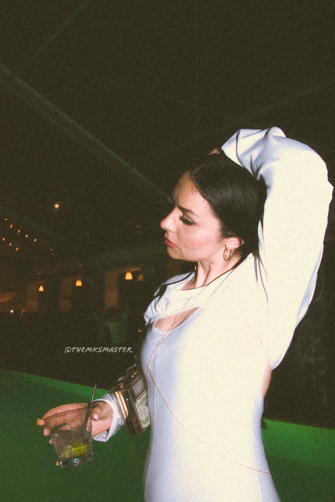 Candid Night - Woman in White