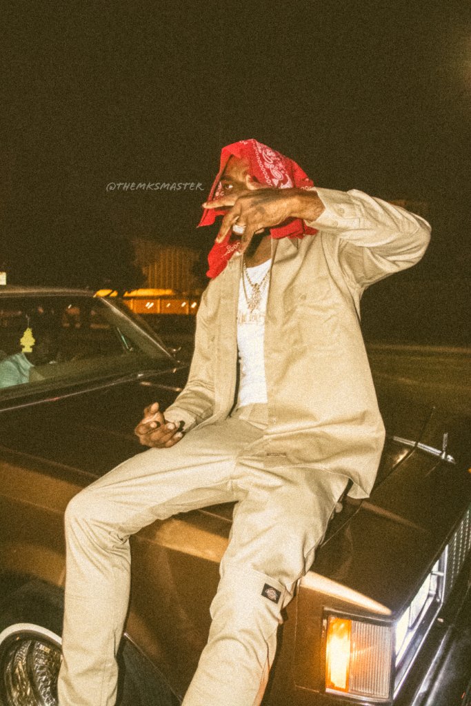 Celebrity Street - Red Bandana on Car