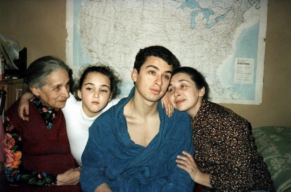Nina with her family in Vienna