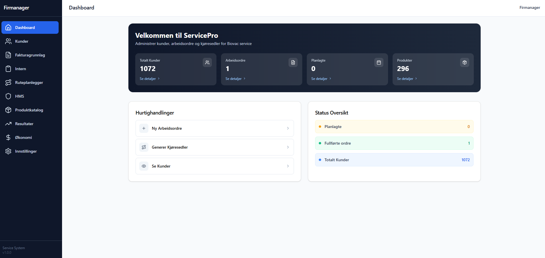 Firmanager Template template preview