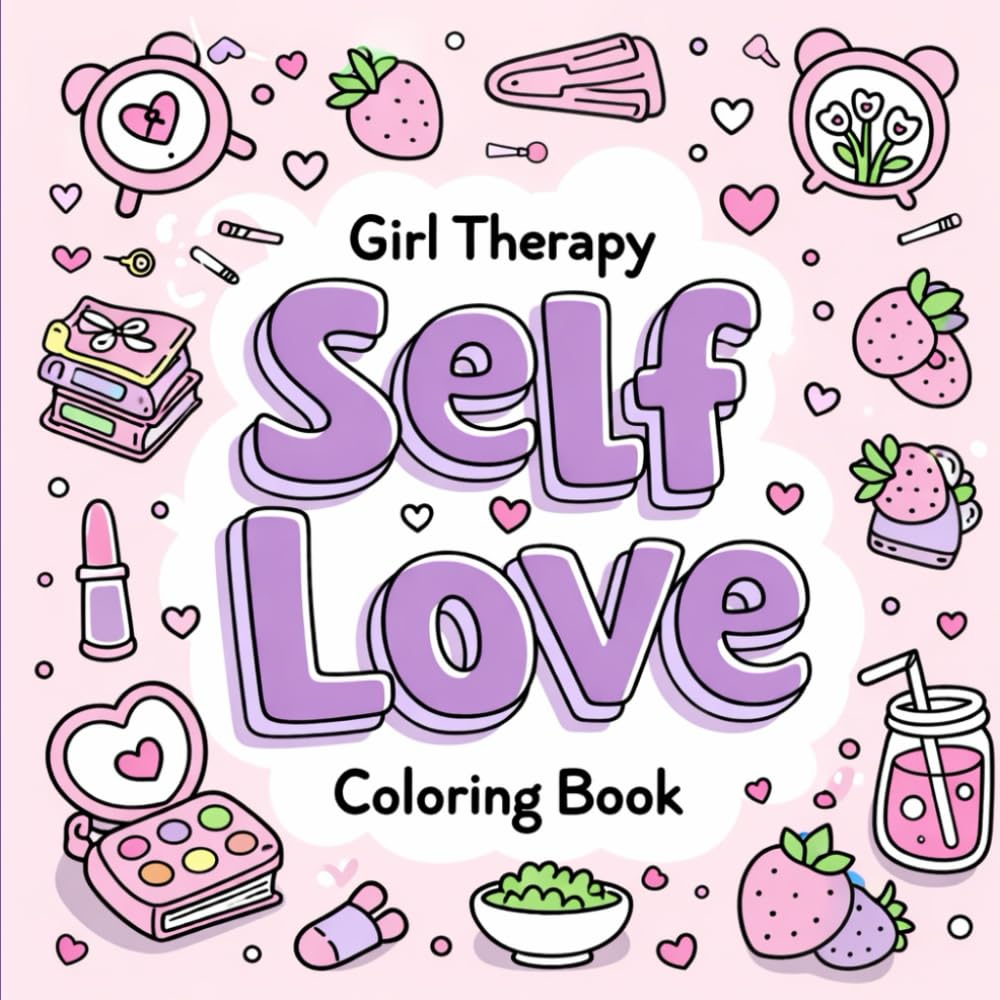 Girl Therapy: Self Love Coloring Book