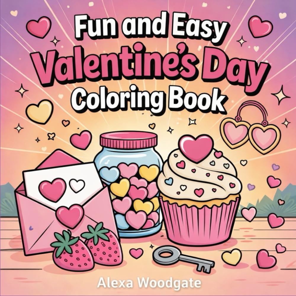 Fun and Easy Valentine's Day Coloring Book