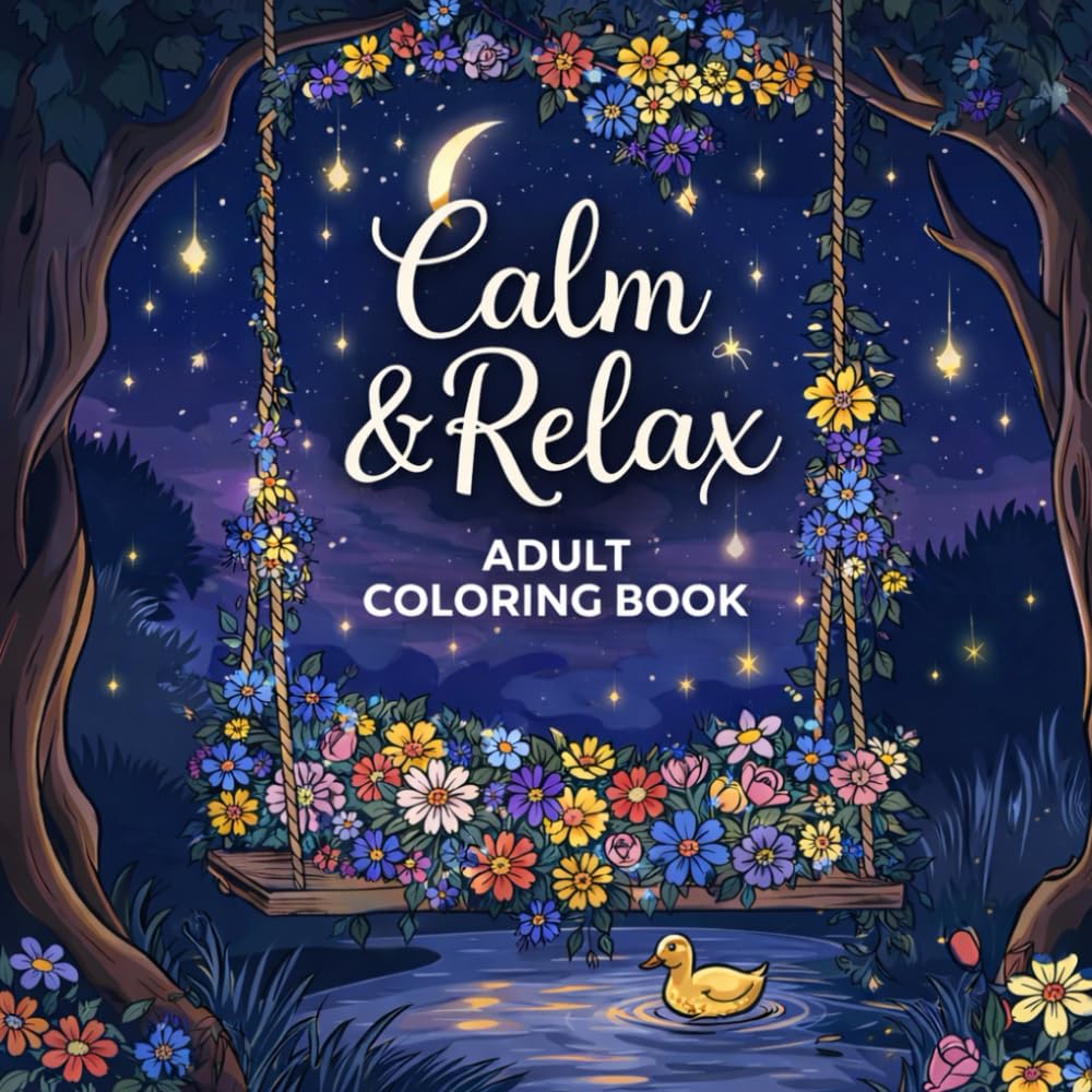 Calm & Relax Adult Coloring Book