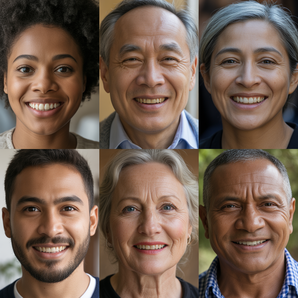 Diverse faces 3