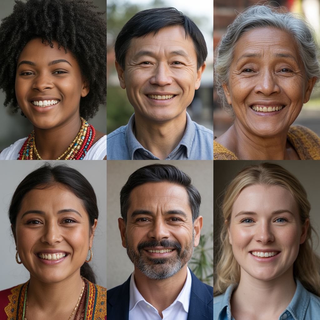 Diverse faces 2