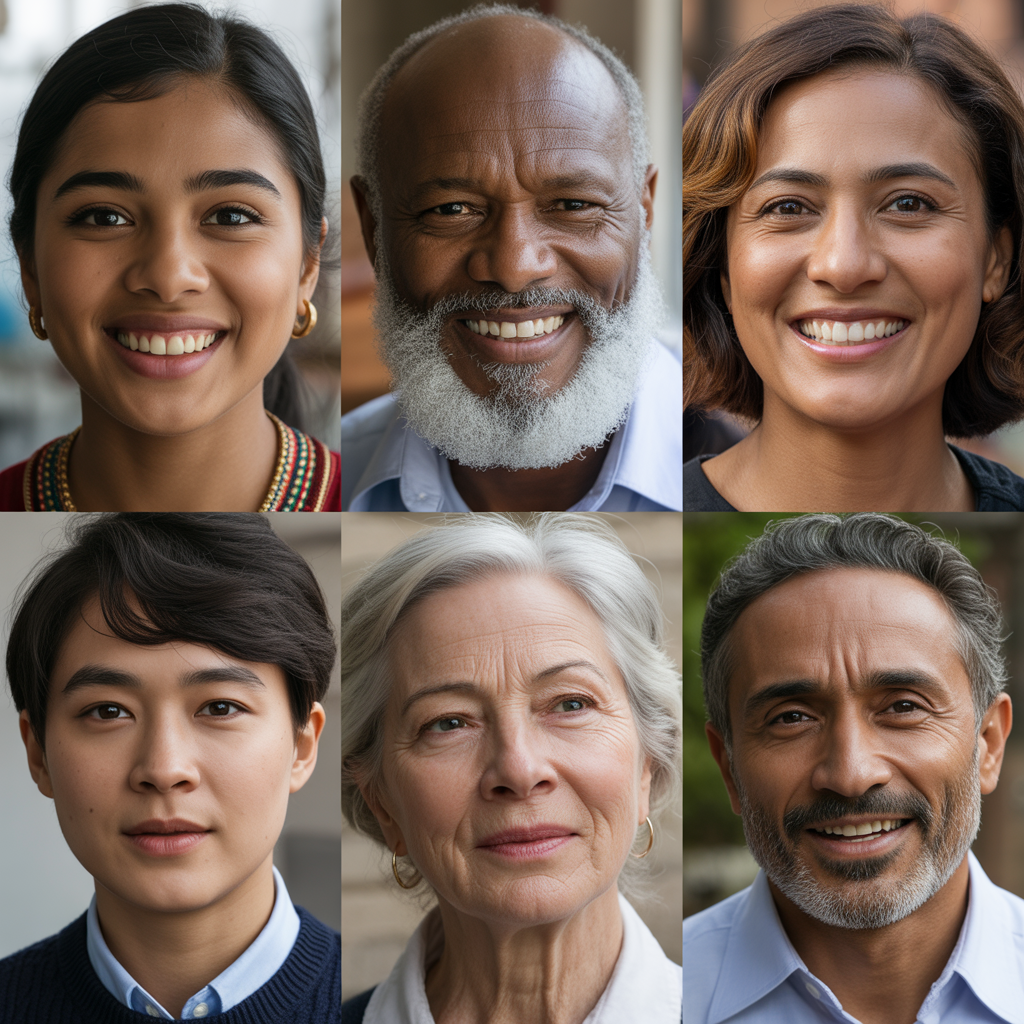 Diverse faces 1