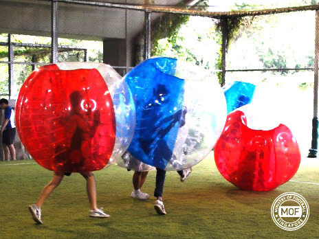 Bubbleball Players in Action