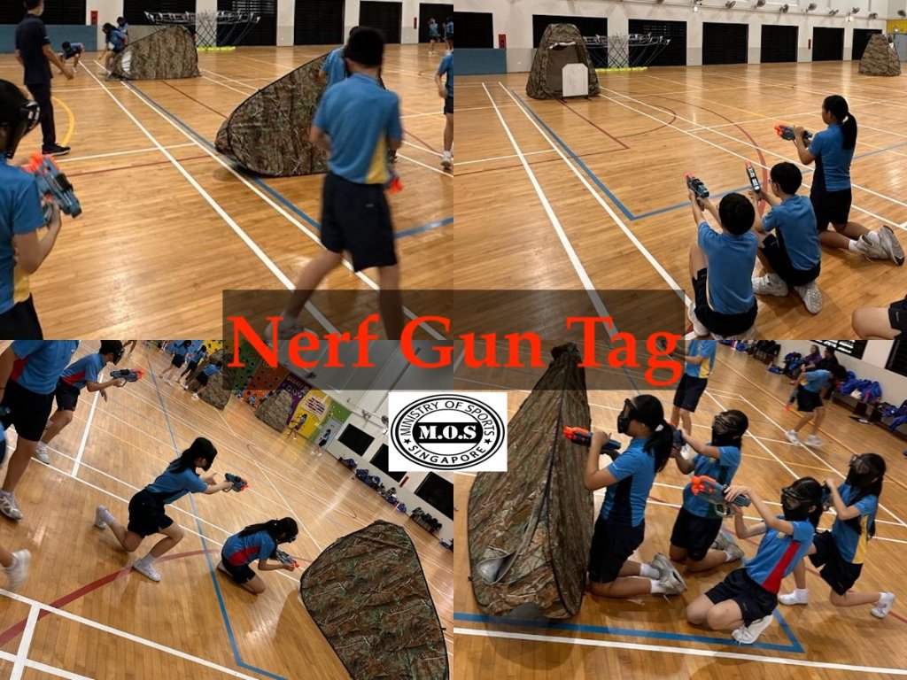 Nerf Gun Tag action