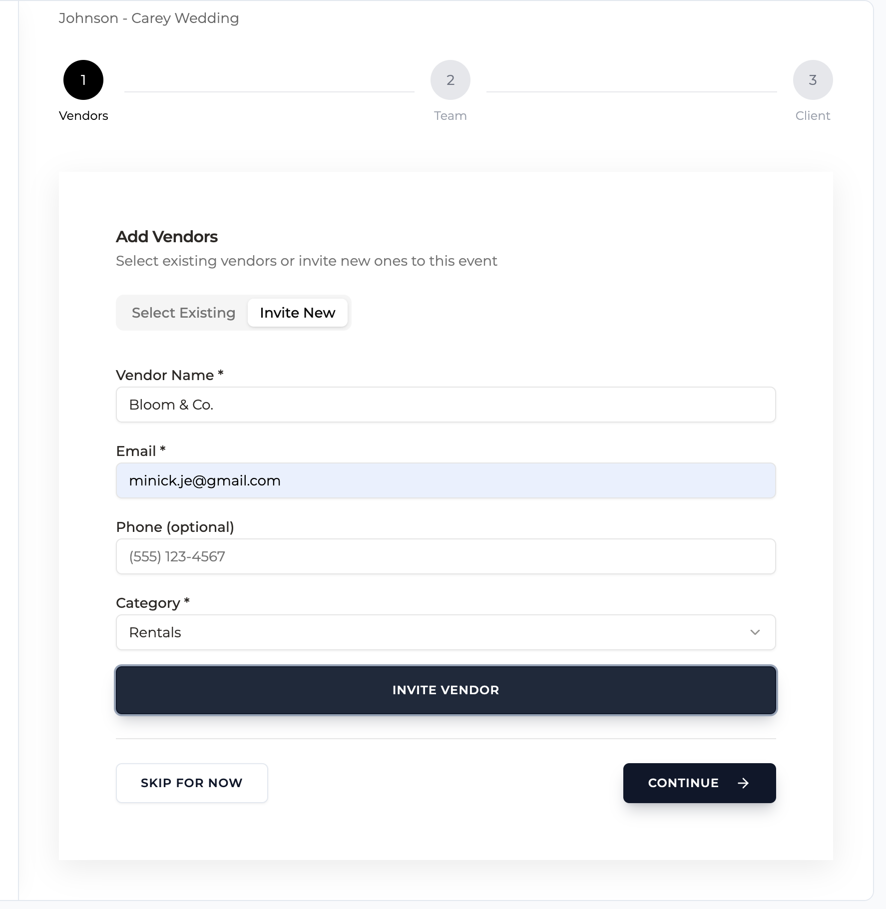 Cavellin Verification template preview