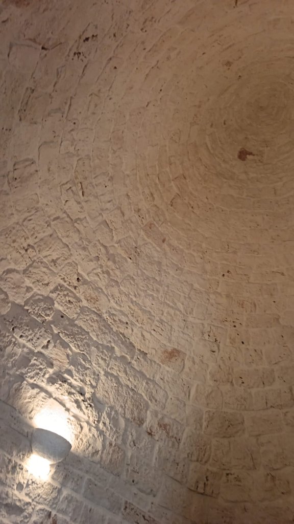 Ancient trulli stone ceiling detail