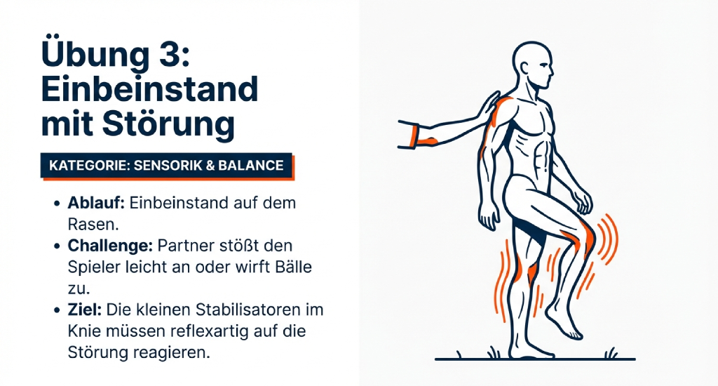 Übung 3: Einbeinstand mit Störung