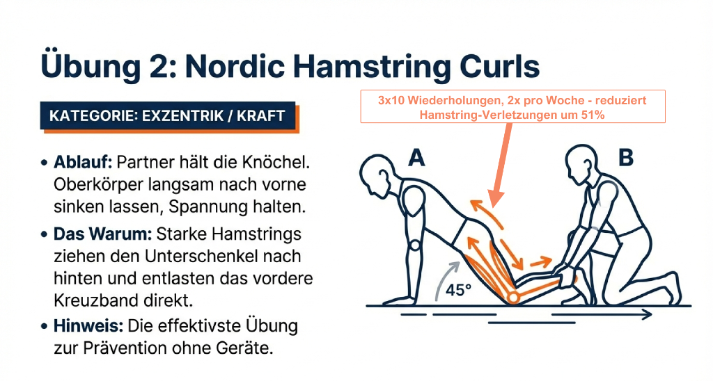 Übung 2: Nordic Hamstring Curls