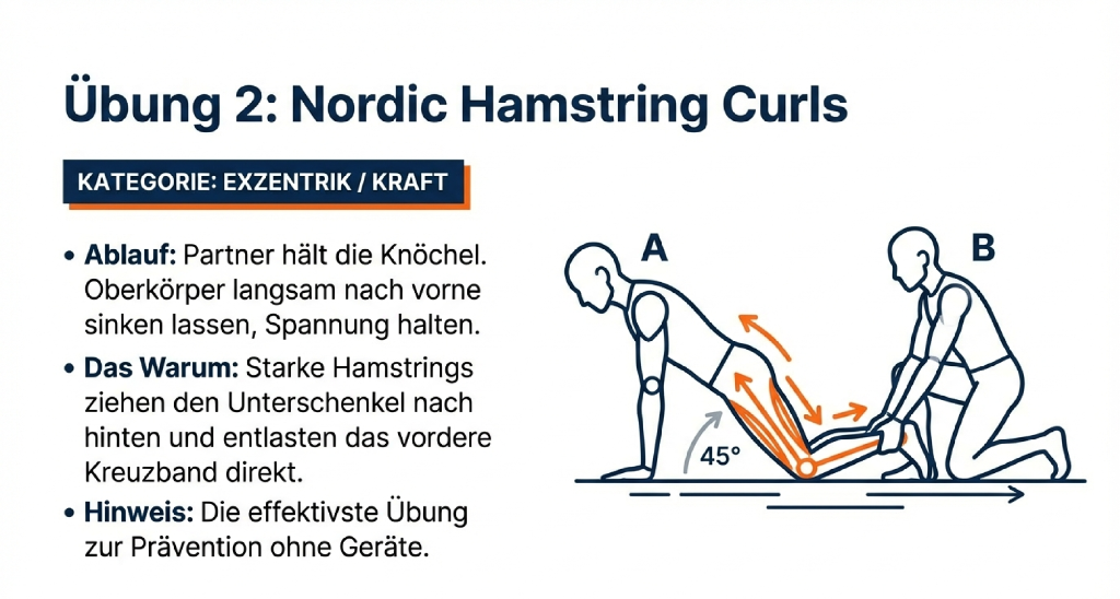 Übung 2: Nordic Hamstring Curls