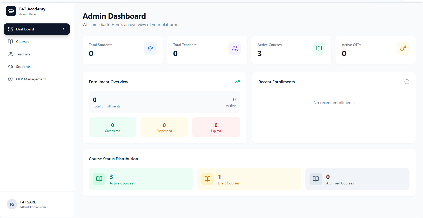 online learning platform template preview