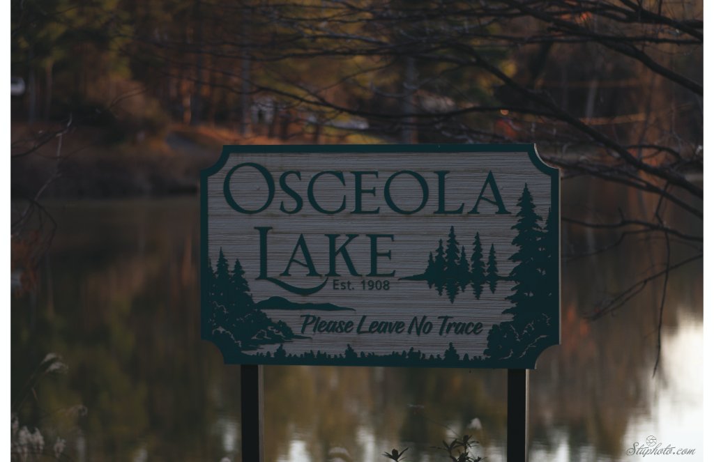 Osceola Lake sign