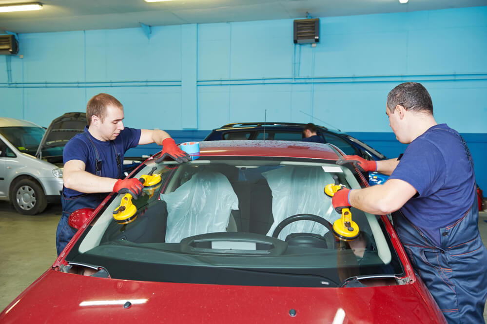 Professional windshield replacement service at our shop in Dallas and Garland