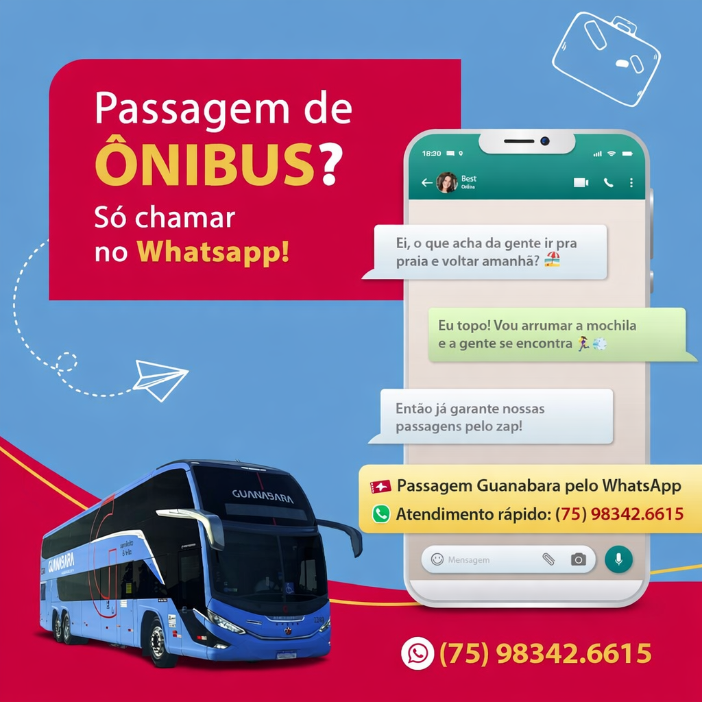 WhatsApp Guanabara – Comprar Passagem Pelo WhatsApp