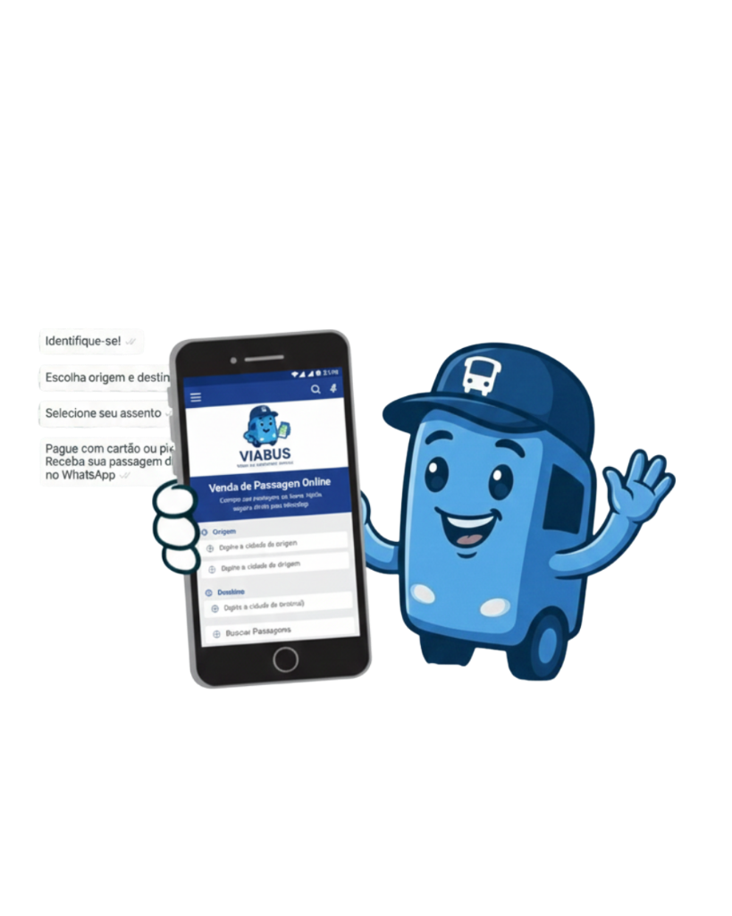 Mascote VaiQHora com WhatsApp