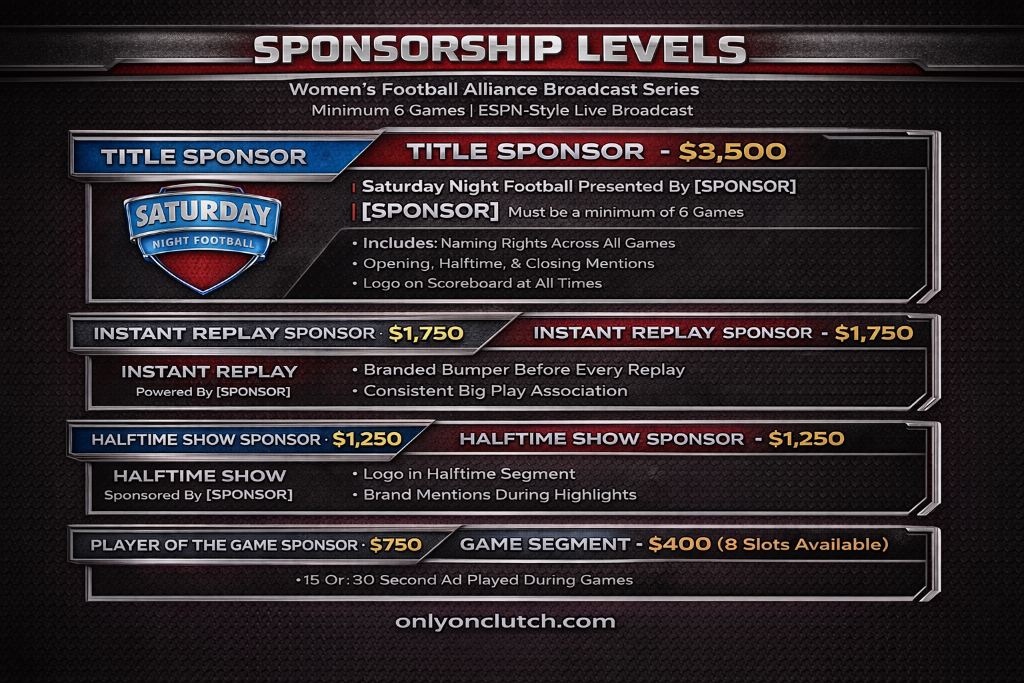 SNF Sponsorship Levels