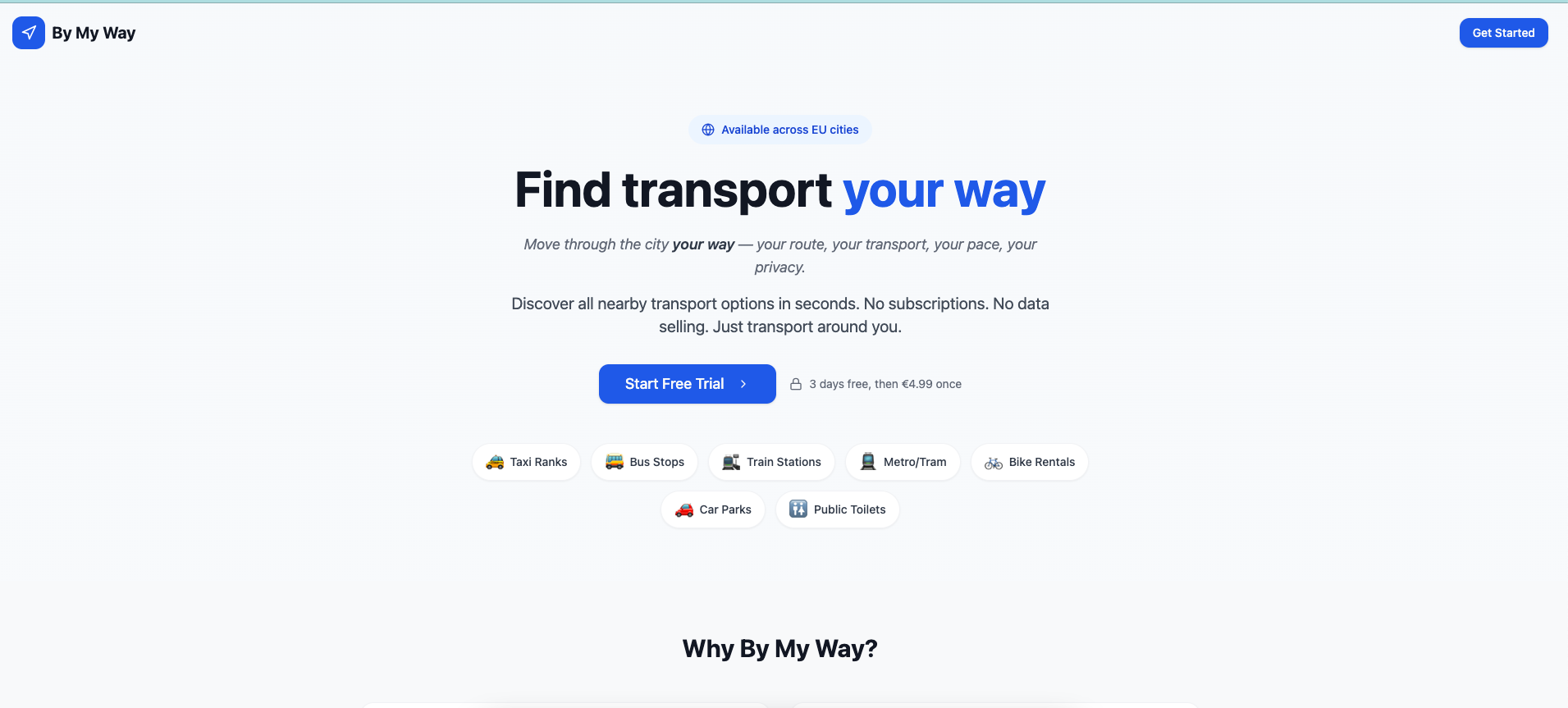 By My Way template preview