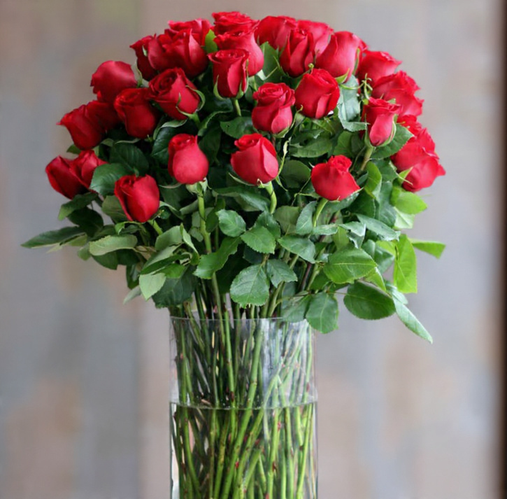 Classic Red Roses — luxury roses arrangement by Beverly Hills Flower Company