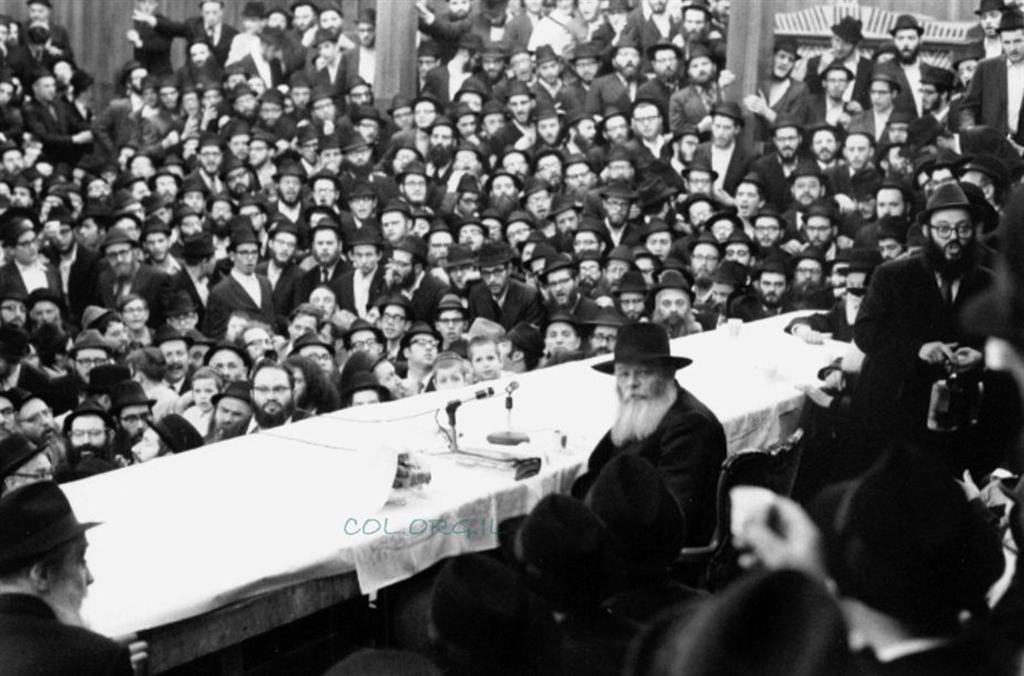 The Rebbe at a gathering