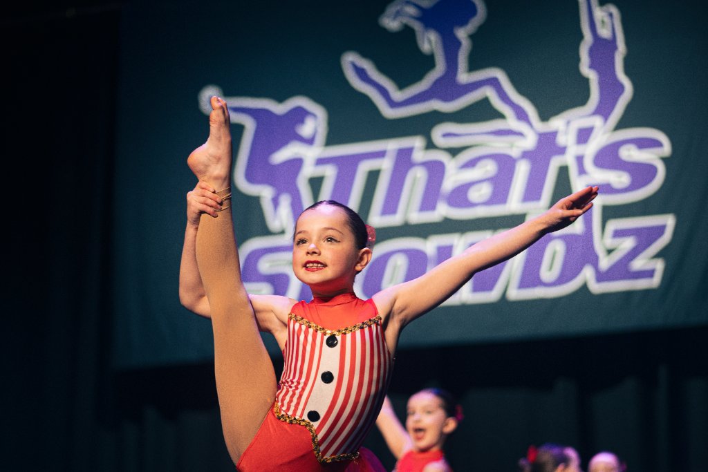 Young dancer performing at That's Showbiz