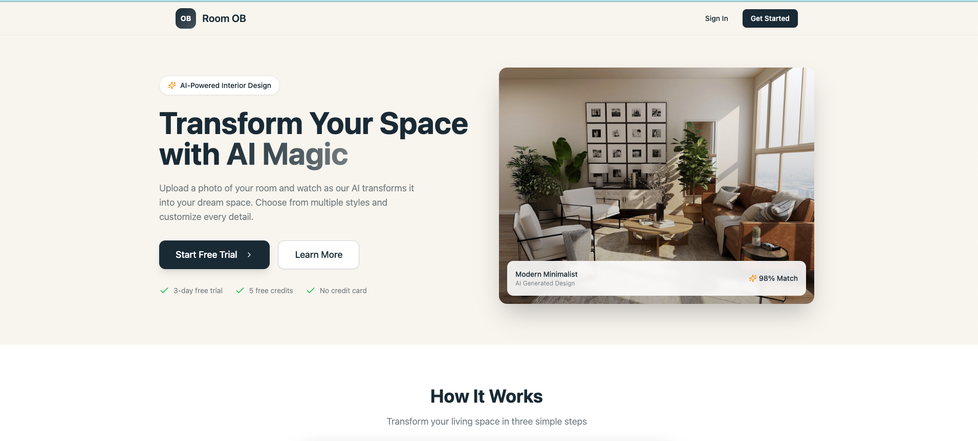 Room OB template preview