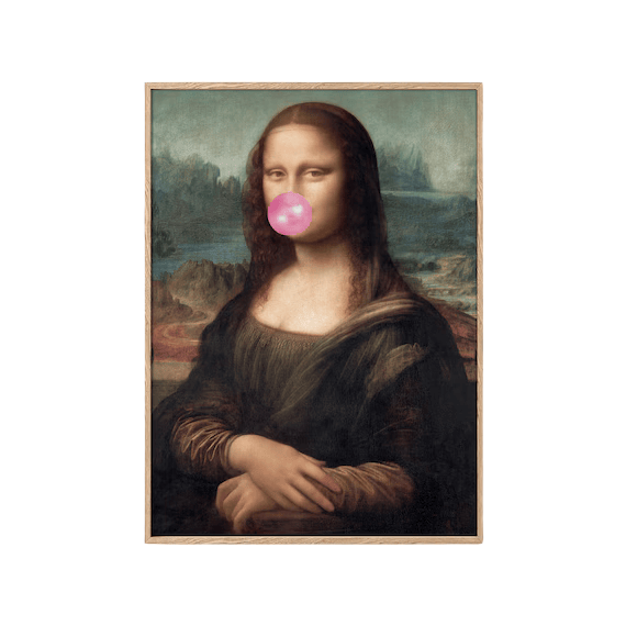 "Mona Lisa Bubble" by Andy Warhol