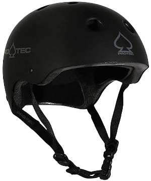 Pro-Tec CPSC Classic Matte Black Skateboard Helmet