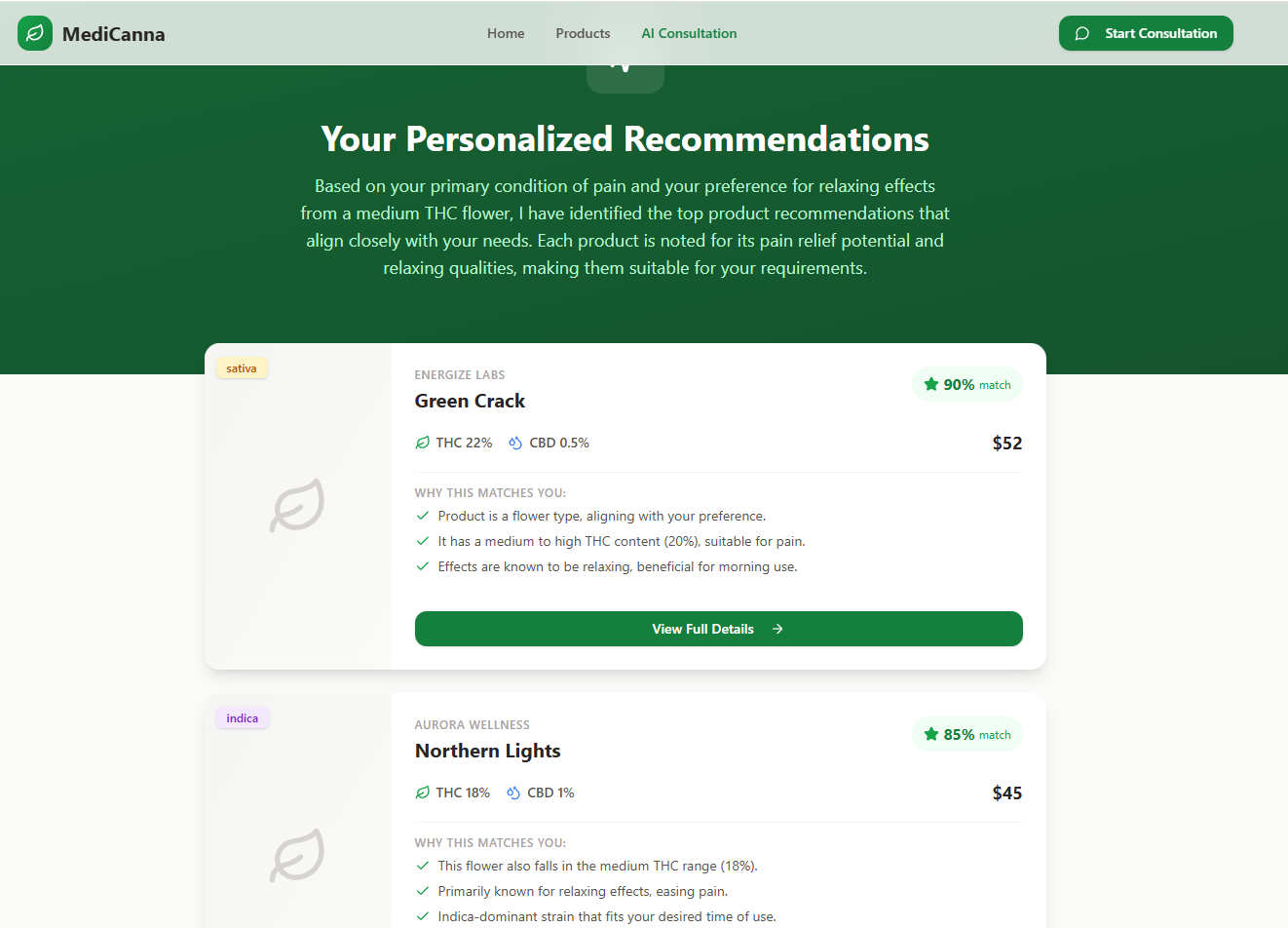 Medical Cannabis Comparison Site template preview