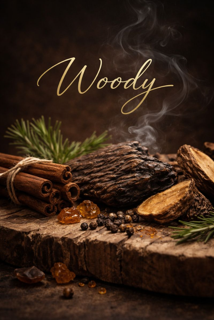 Woody fragrance family - JOTEB scent library