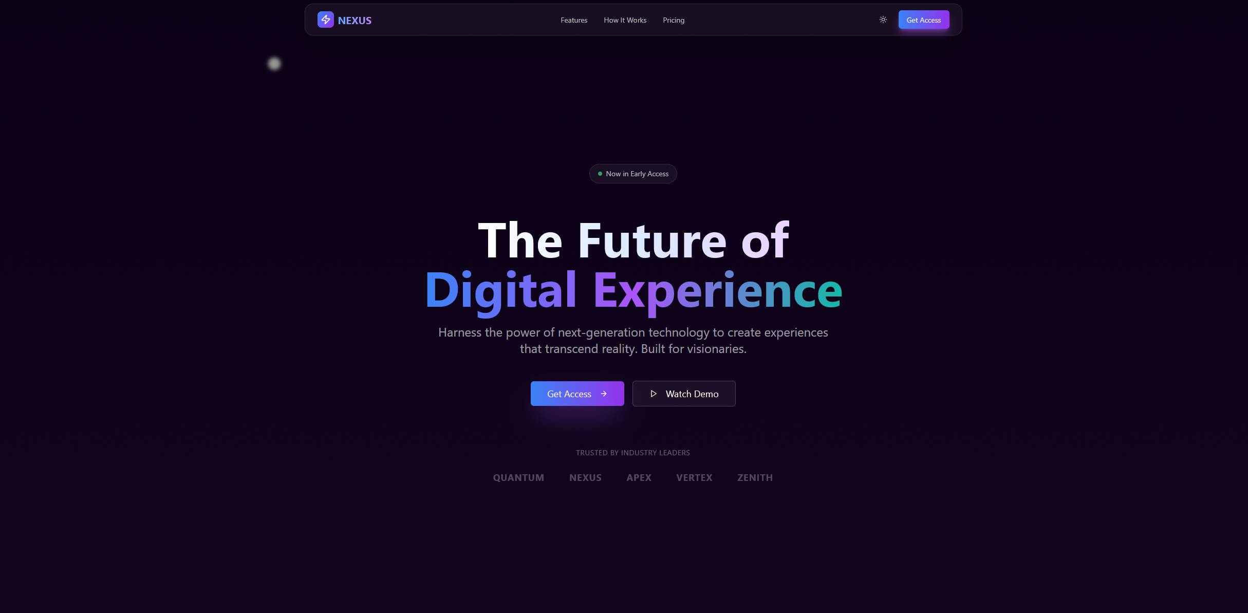 Nexus template preview