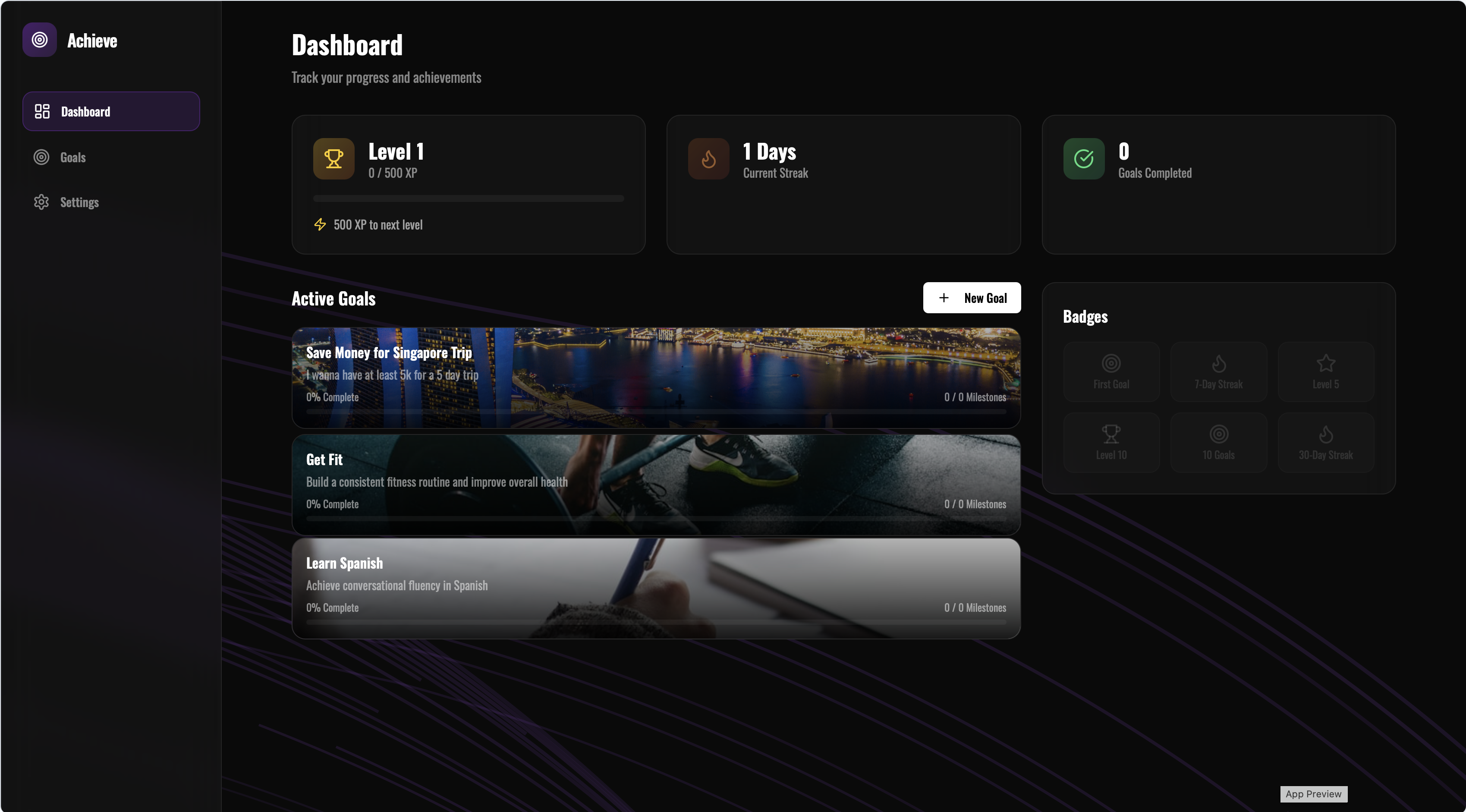 AchieveEverything template preview
