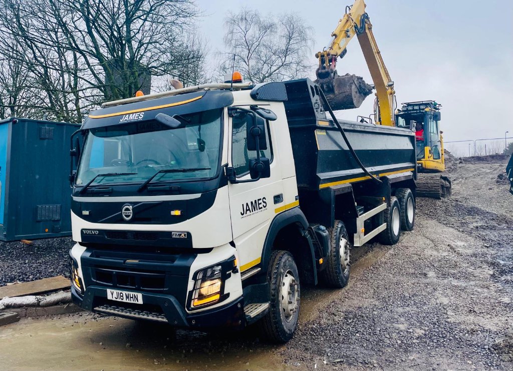 Building Site Waste - James Grab and Tipper Hire, South Wales