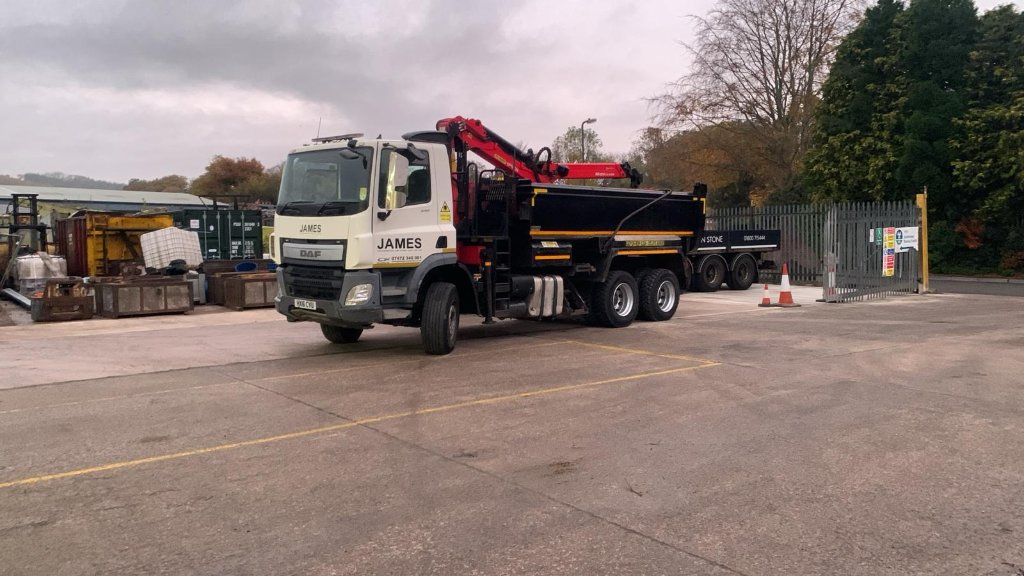 Large Tipper Lorry Operation - James Grab and Tipper Hire, South Wales