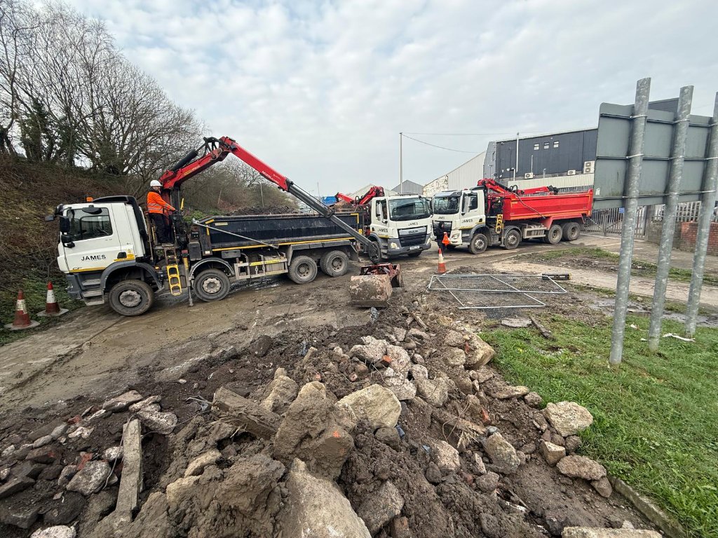 Residential Garden Clearance - James Grab and Tipper Hire, South Wales