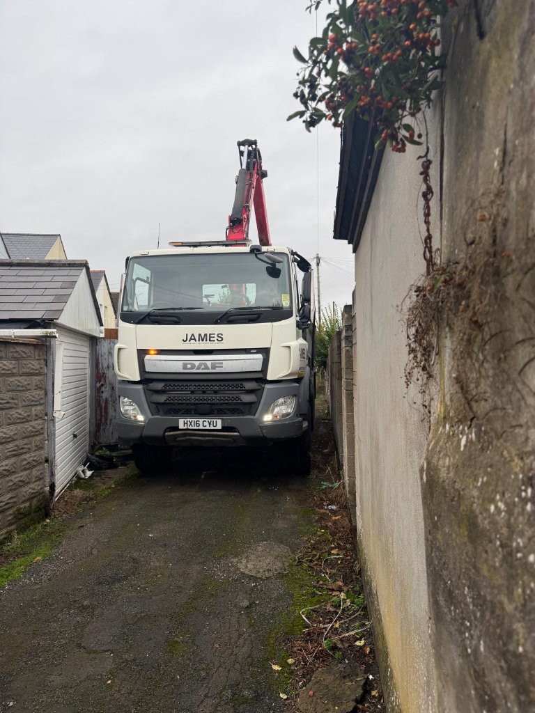 Industrial Hangar Clearance - James Grab and Tipper Hire, South Wales
