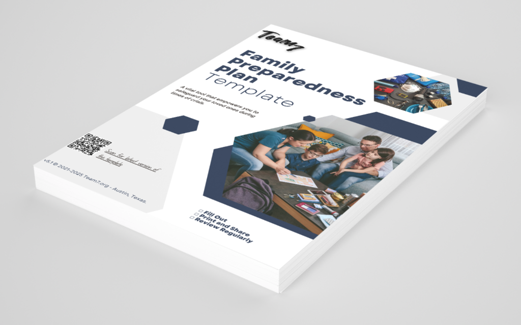 Family Preparedness Plan Template Cover